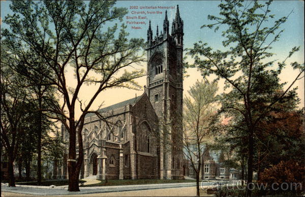 Unitarian Memorial Church from the South East Fairhaven Massachusetts