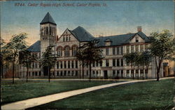 Cedar Rapids High School Iowa Postcard Postcard