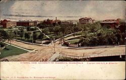 General View, University of Minnesota Minneapolis, MN Postcard Postcard