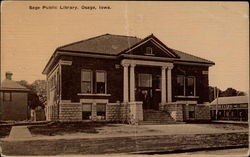 Sage Public Library Osage, IA Postcard Postcard