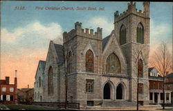 First Christian Church South Bend, IN Postcard Postcard