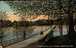 New Bridge, Lake Harbor Postcard