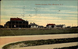 Parade Ground Fort Moultrie, SC Postcard Postcard