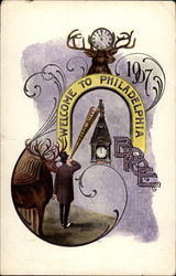 Welcome to Philadelphia Pennsylvania Elks Club Postcard Postcard