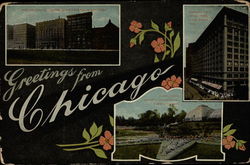 Greetings From Chicago Illinois Postcard Postcard