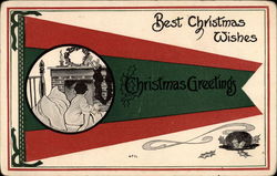Best Christmas Wishes Christmas Greetings Postcard