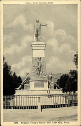 1004. Brigham Young's Statue Postcard