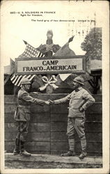 1937 - U.S. Soldiers in France World War I Postcard Postcard