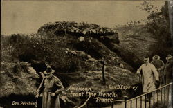 American Front Line Trench, France World War I Postcard Postcard