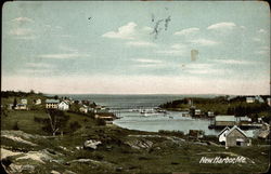 New Harbor, ME Postcard