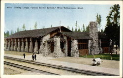 Dining Lodge "Union Pacific System" Postcard