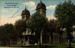 Marshall County Court House Postcard