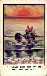 I Love the Sea when You are in it! Postcard