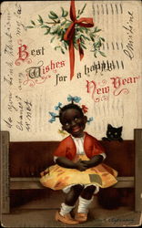 Best Wishes for a Happy New Year Postcard