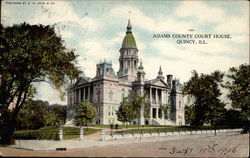 Adams County Court House Quincy, IL Postcard Postcard