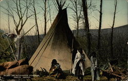 Micakiu (and) Mucayiomoxin Otekeman Sarcee Squaws Postcard