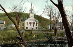 Methodist Church Winchester, NH Postcard Postcard