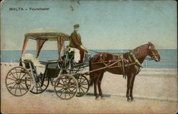 Malta Fourwheeler Postcard