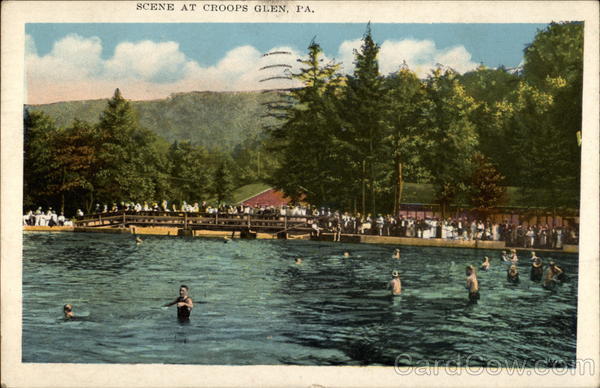 Lake Scene, Croop's Glen Hunlock Creek Pennsylvania