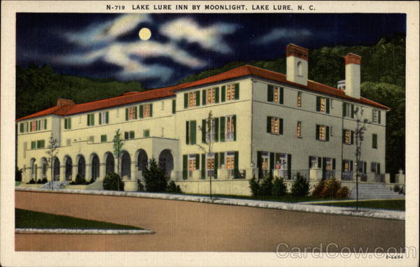 Lake Lure Inn by Moonlight North Carolina