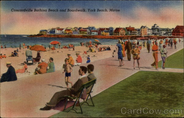 Concordville Bathing Beach and Boardwalk York Beach Maine