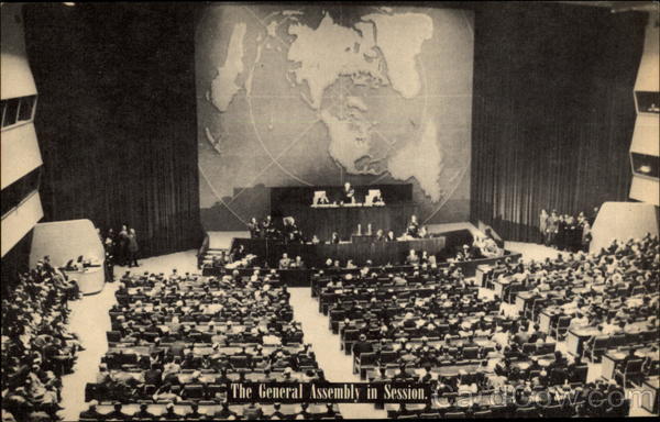 The General Assembly in Session, United Nations Lake Success New York