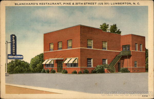 Blanchard's Restaurant, Lumberton, N.C., color North Carolina