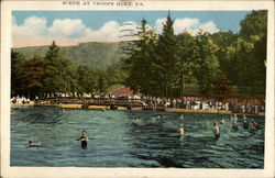 Lake Scene, Croop's Glen Postcard