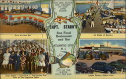 Capt. Starn's restaurant and Boating center Postcard