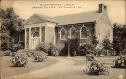 Alumni Memorial Library, Ursinus College Postcard