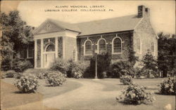 Alumni Memorial Library, Ursinus College Collegeville, PA Postcard Postcard