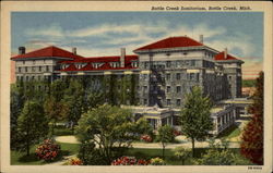 Battle Creek Sanitarium Michigan Postcard Postcard