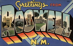 Greetings From Roswell Postcard