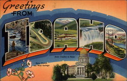 Greetings from Idaho Postcard