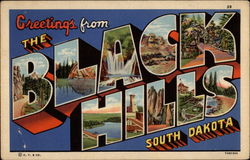 Greetings from The Black Hills Postcard