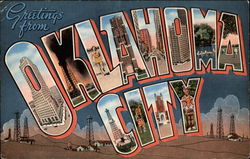 Greetings from OKLAHOMA CITY Postcard Postcard