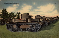 Tanks Ready for Maneuvers Postcard