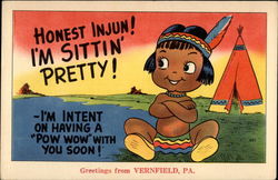 Greetings from Vernfield, PA Postcard