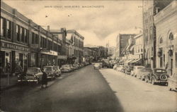 Main Street Marlboro, MA Postcard 