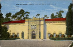 Fine Arts Gallery, Balboa Park Postcard