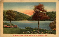 Greetings form Geano Beach Little Suamico, WI Postcard Postcard