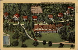 Hawthorne Inn and Cottages Mount Pocono, PA Postcard Postcard