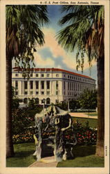 U.S. Post Office San Antonio, TX Postcard Postcard