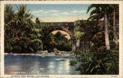 Spanish Arch Bridge Philippines Southeast Asia Postcard Postcard