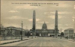 The Capitol Buildings from Soldiers and Sailors Memorial Bridge Postcard