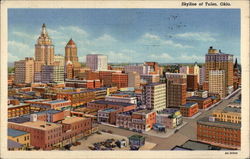 Skyline of Tulsa, Okla Postcard