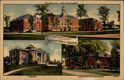 Greetings from University of Maine Postcard