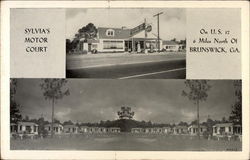 Sylia's Motor Court Brunswick, GA Postcard Postcard