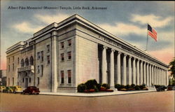 Albert Pike Memorial (Masonic) Temple Postcard