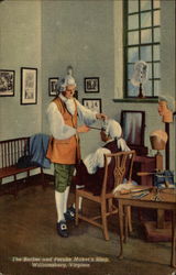 The Barber and Peruke Maker's Shop Williamsburg, VA Postcard Postcard